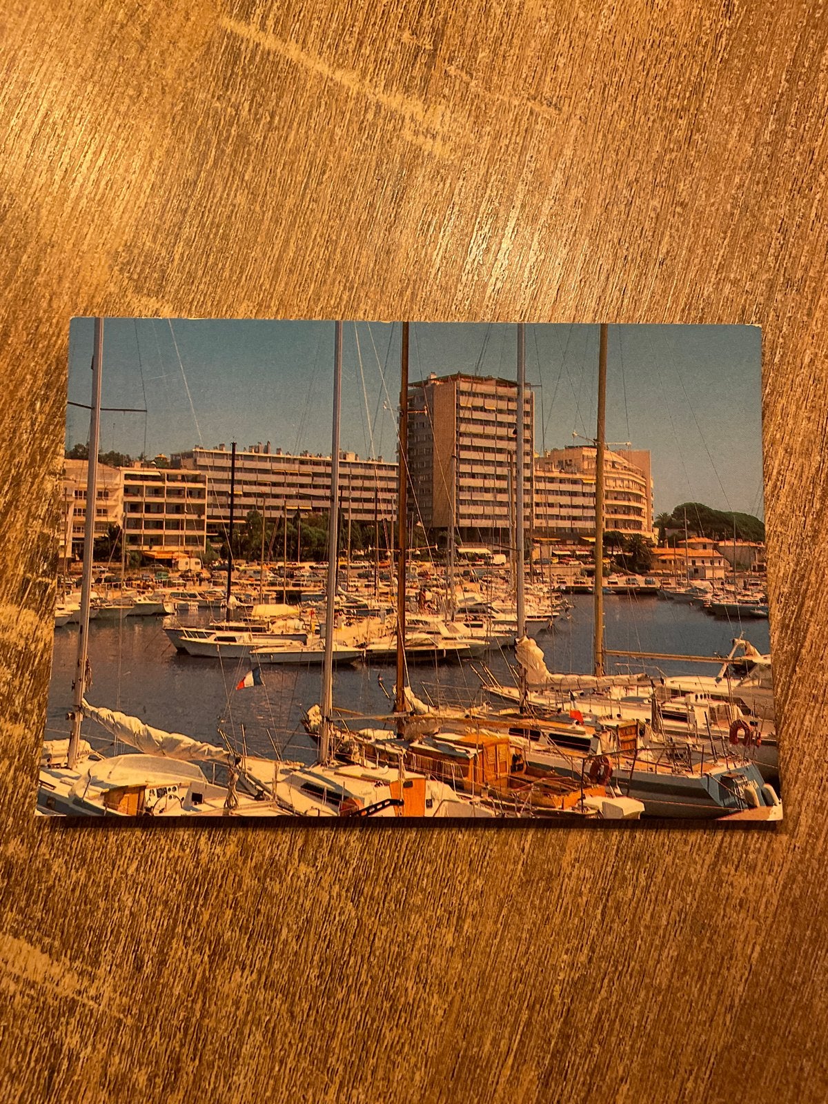 Vintage Ansichtkaart: Haven van Sainte-Maxime, Côte d'Azur, Ophalen of Verzenden, 1980 tot heden, Gelopen, Stad of Dorp