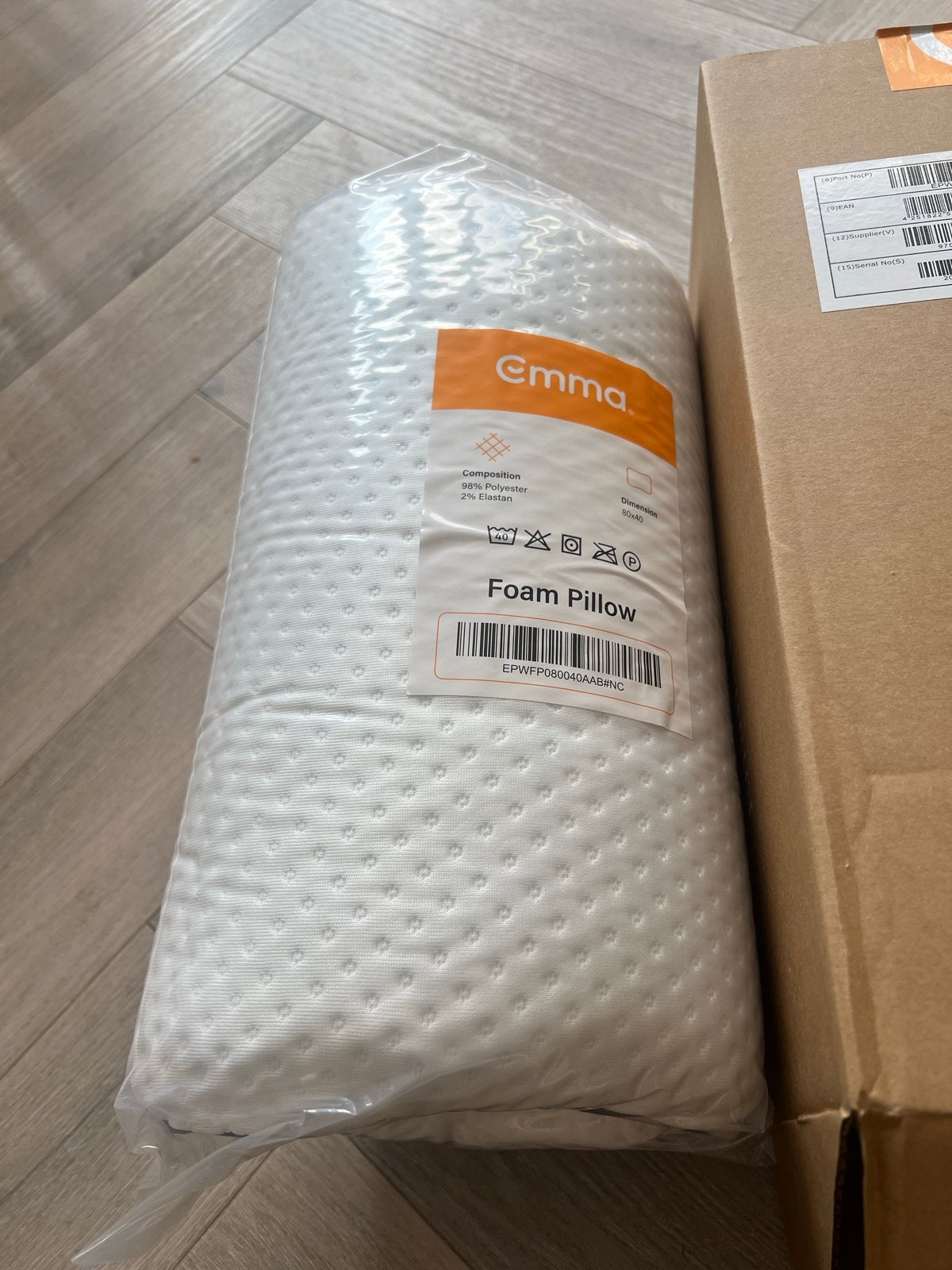 Nieuw Emma Foam Pillow Hoofdkussen - Ongeopend, Overige merken, Ademend, Wit, Hoofdkussen