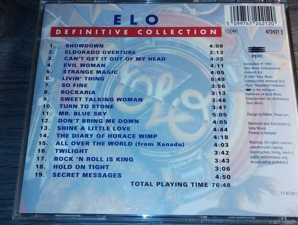 E.L.O - Definitive Collection, Ophalen of Verzenden, Zo goed als nieuw, Poprock