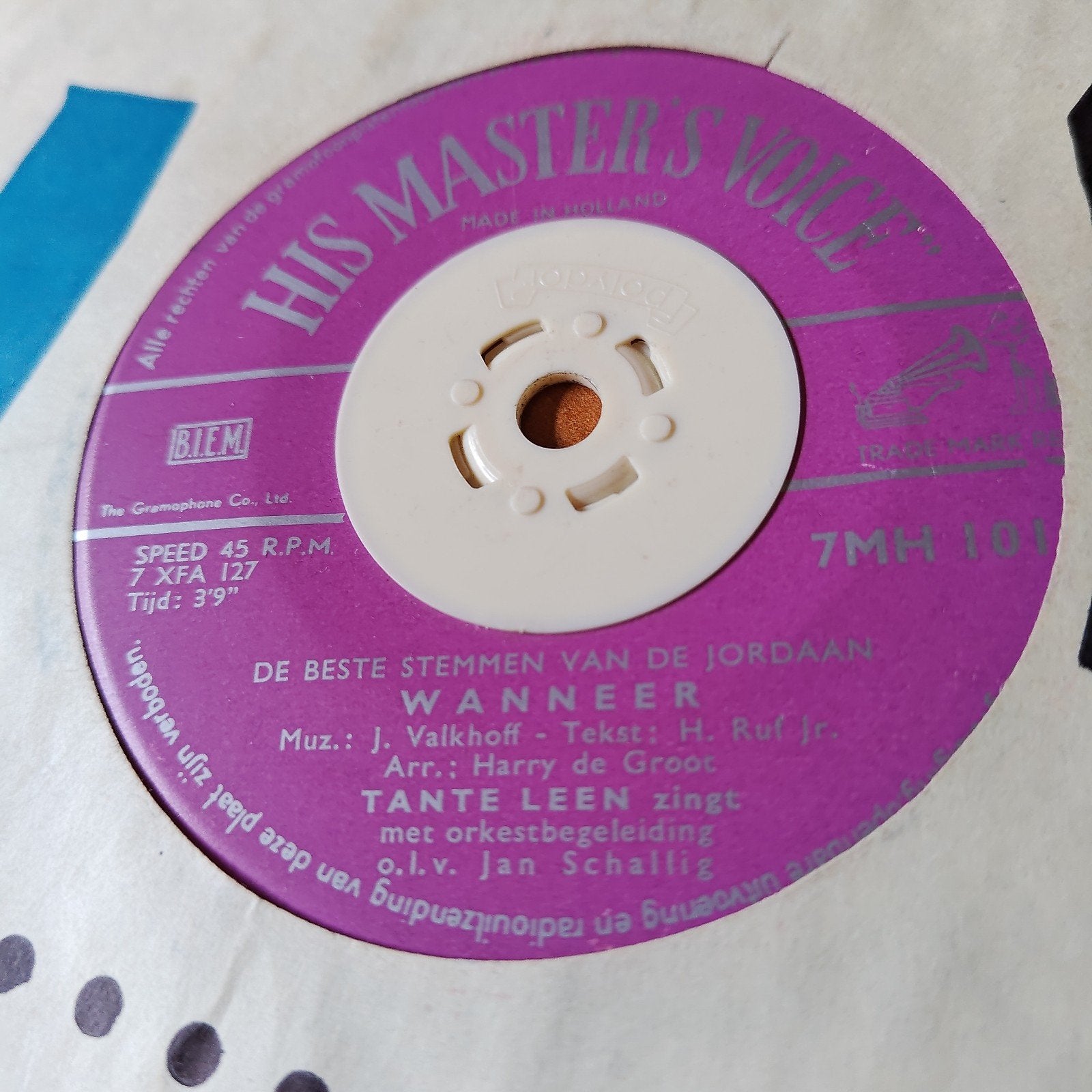 Tante Leen - Wanneer Mijn Ouwe Amstelstad (7 inch single), Gebruikt, 7 inch, Ophalen of Verzenden, EP