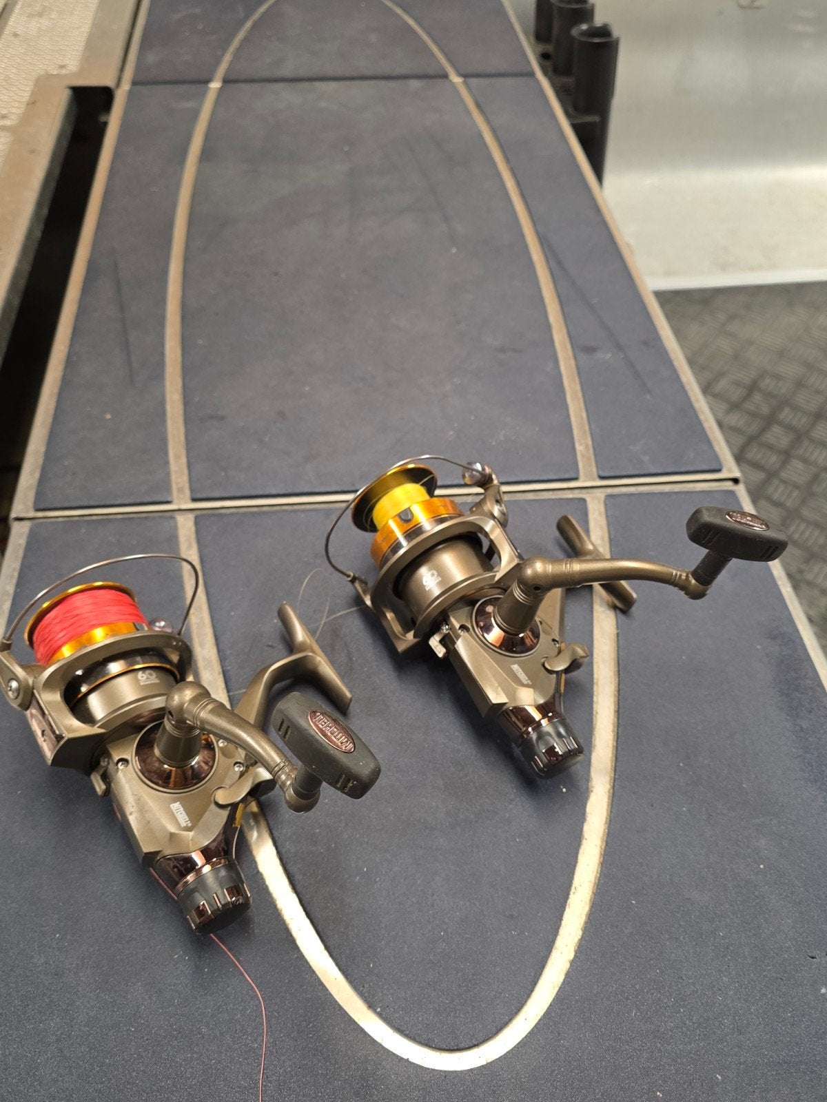 2x Mitchell Avocet TRZ 5500 FD Vismolen, Ophalen of Verzenden, Gebruikt, Molen