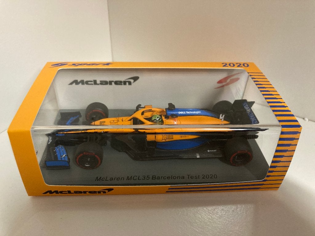 Lando Norris 1:43 Barcelona Test 2020 Mclaren Spark S6462, Ophalen of Verzenden, Nieuw, Formule 1