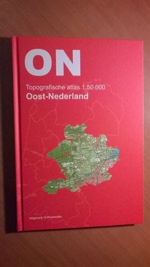 Topografische atlas 1:50.000 Oost Nederland + losbladig deel, Ophalen of Verzenden, 1800 tot 2000, Nederland, Landkaart