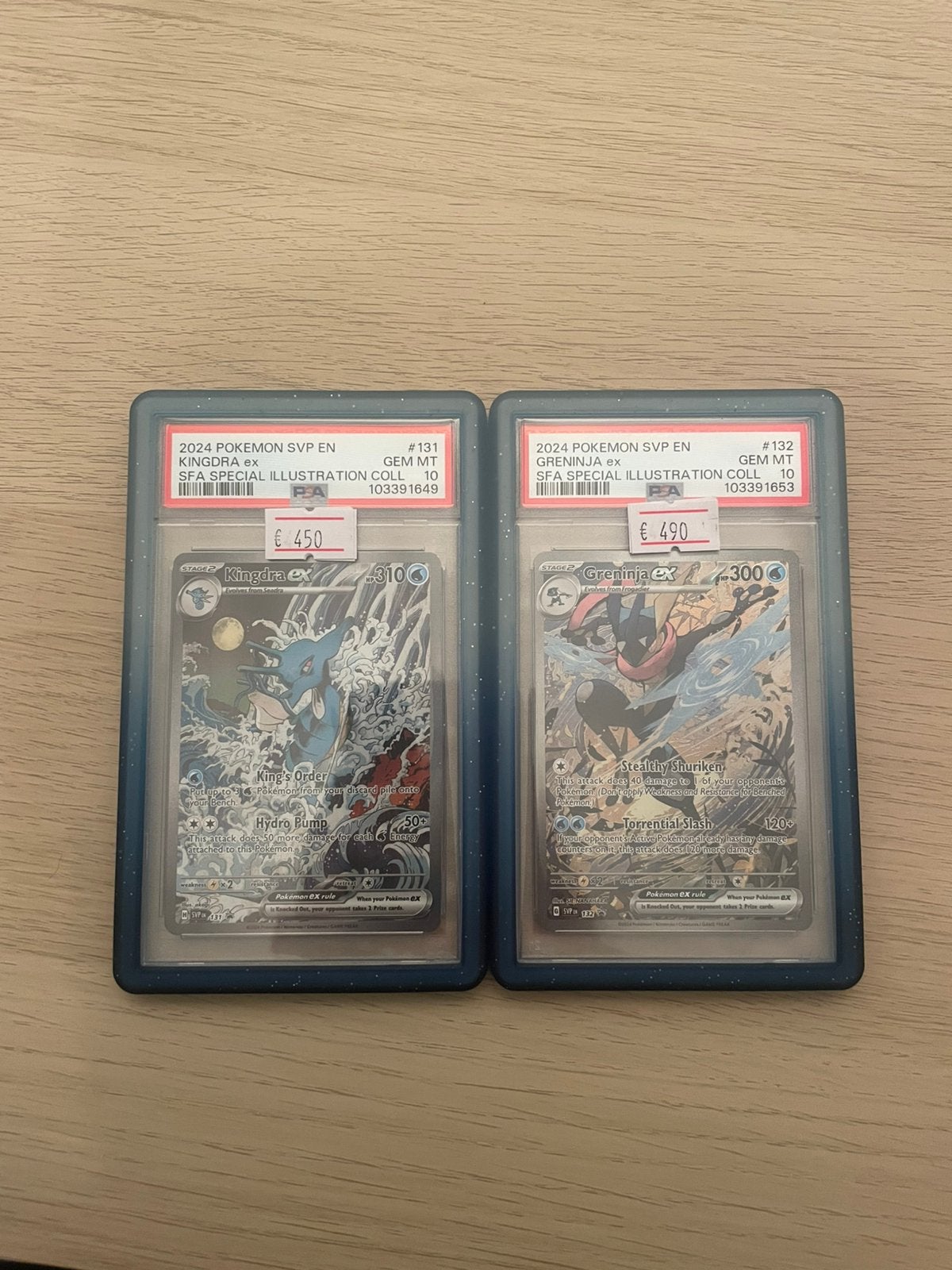 Kingdra & Greninja Promo PSA 10, Hobby en Vrije tijd, Verzamelkaartspellen | Pokémon, Ophalen of Verzenden, Zo goed als nieuw