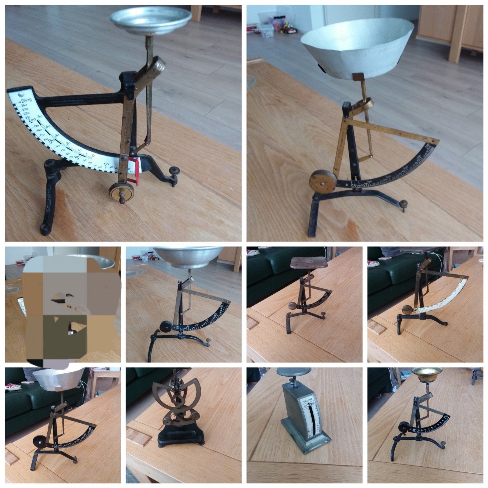 Antieke brieven/post weegschalen, Ophalen of Verzenden