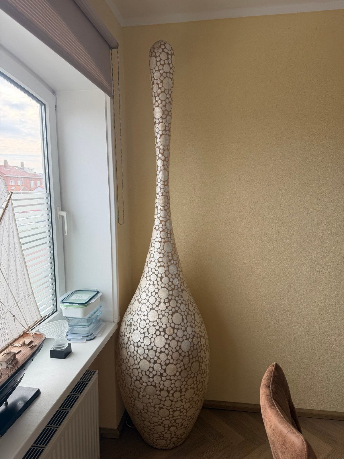 Designer Schelpen Lampen - 3 Maten (S, M, L), Ophalen, 200 cm of meer, Natuurlijk materiaal, E27 (groot)