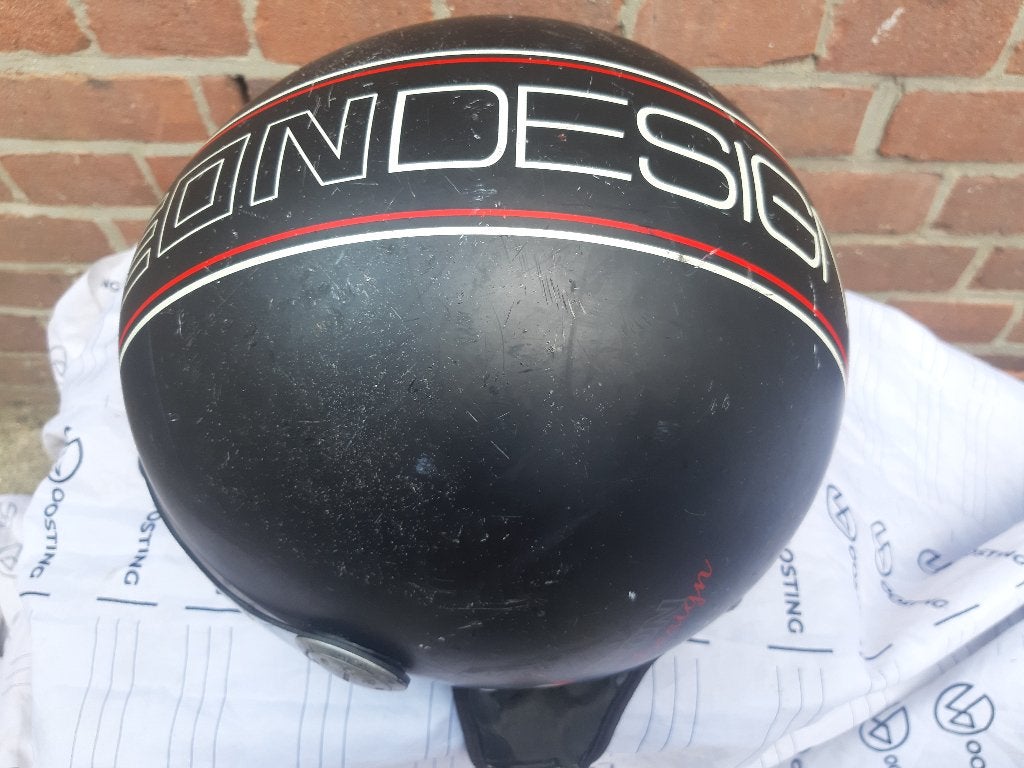 Beon matt zwart jethelm Motor, scooter brommer helmen, Fietsen en Brommers, Brommerhelmen, Gebruikt, Medium, Ophalen