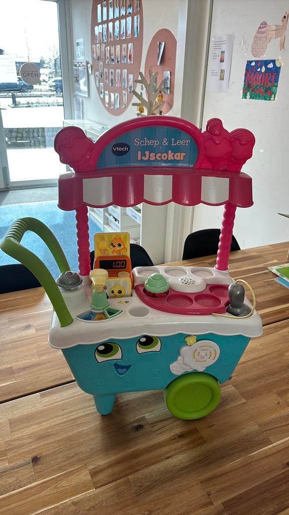 Vtech ijscokar, Kinderen en Baby's, Speelgoed | Speelkeukens, Ophalen, Zo goed als nieuw, Kunststof