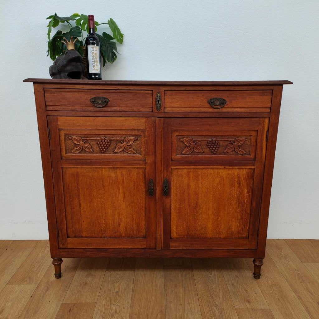 Vintage Antiek dressoir commode ladekast, wandkast 214, Valkenswaard, Gebruikt, 100 tot 150 cm, 100 tot 150 cm
