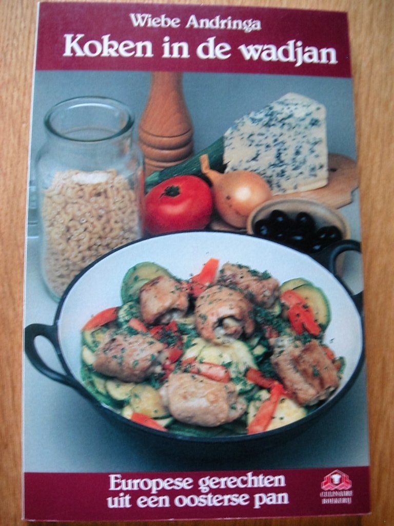 Koken in de wadjan- Europese gerechten anders op tafel, Boeken, Wiebe Andringa, Zo goed als nieuw, Europa, Tapas, Hapjes en Dim Sum