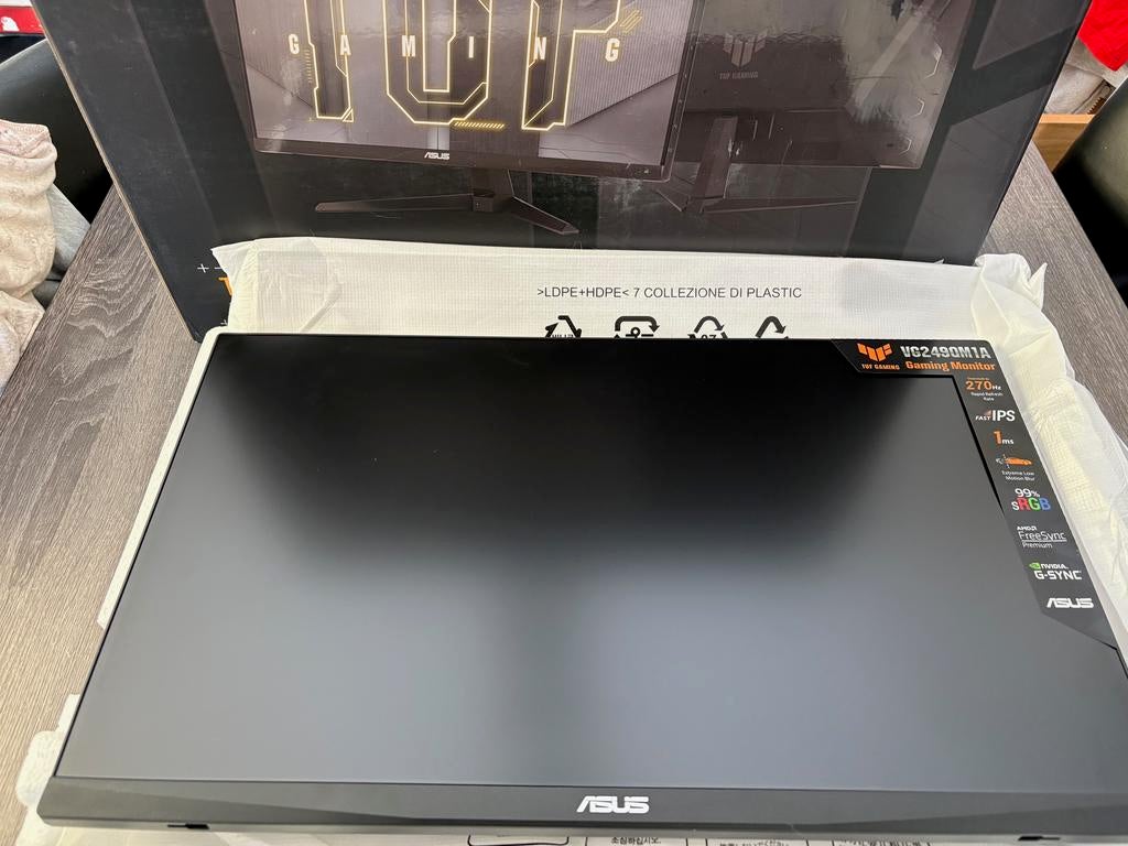 ASUS TUF Gaming VG249QM1A - 270hz G-Sync Compatible monitor, Gaming, IPS, -, Nieuw