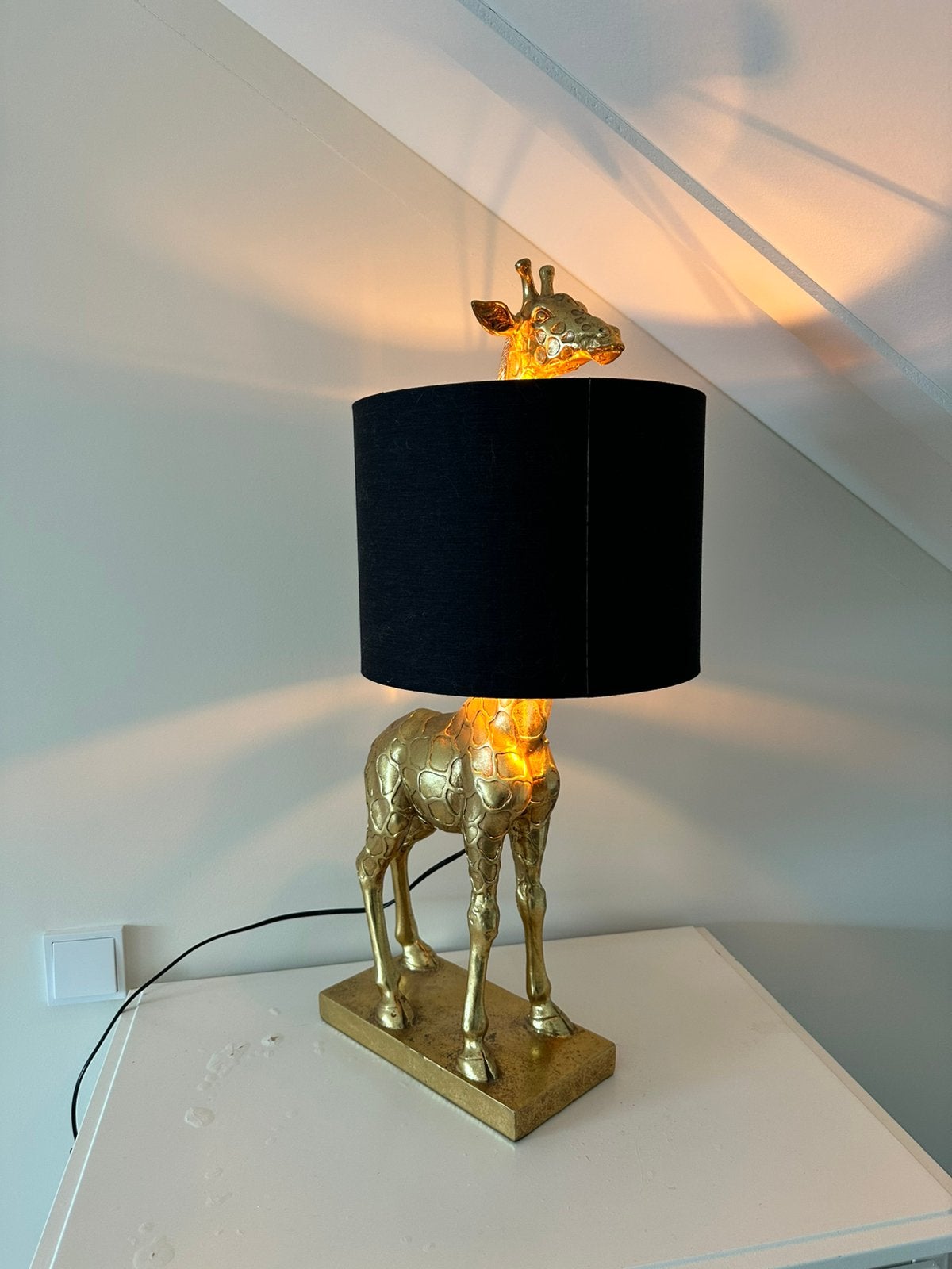 Staande lamp giraffe, Ophalen, Zo goed als nieuw