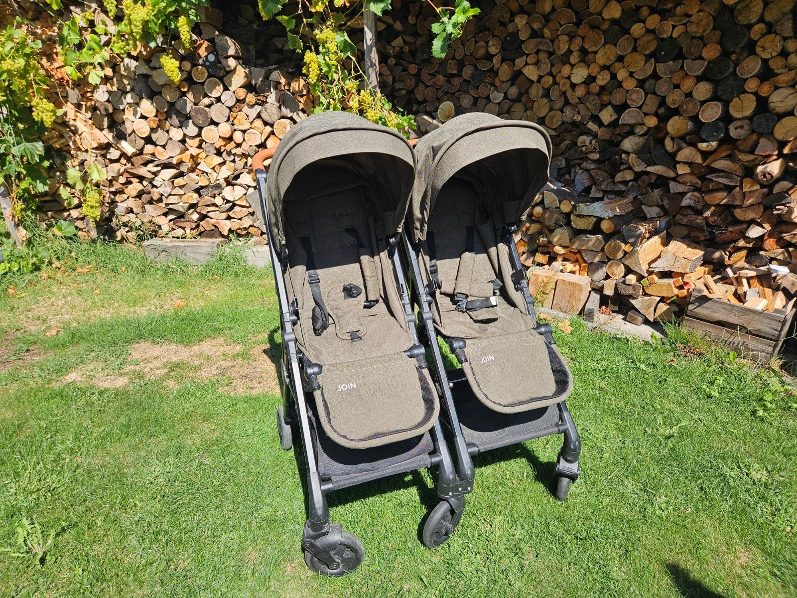Puck Join Twin buggy, Ophalen, Gebruikt, Kinderwagen of Buggy