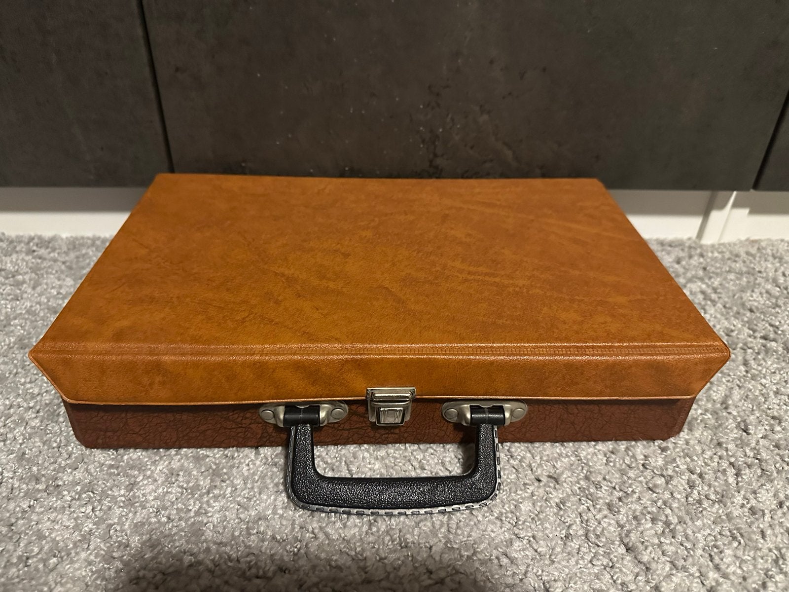 Vintage bruine koffer - ideaal voor opslag of decoratie, Ophalen of Verzenden, Gebruikt