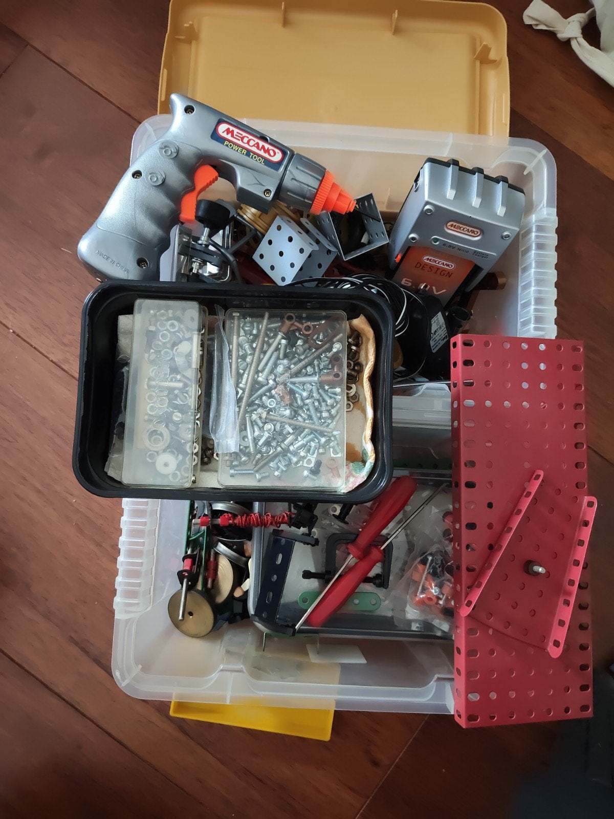 vintage Meccano set veel onderdelen, Ophalen of Verzenden, Gebruikt, Overige typen