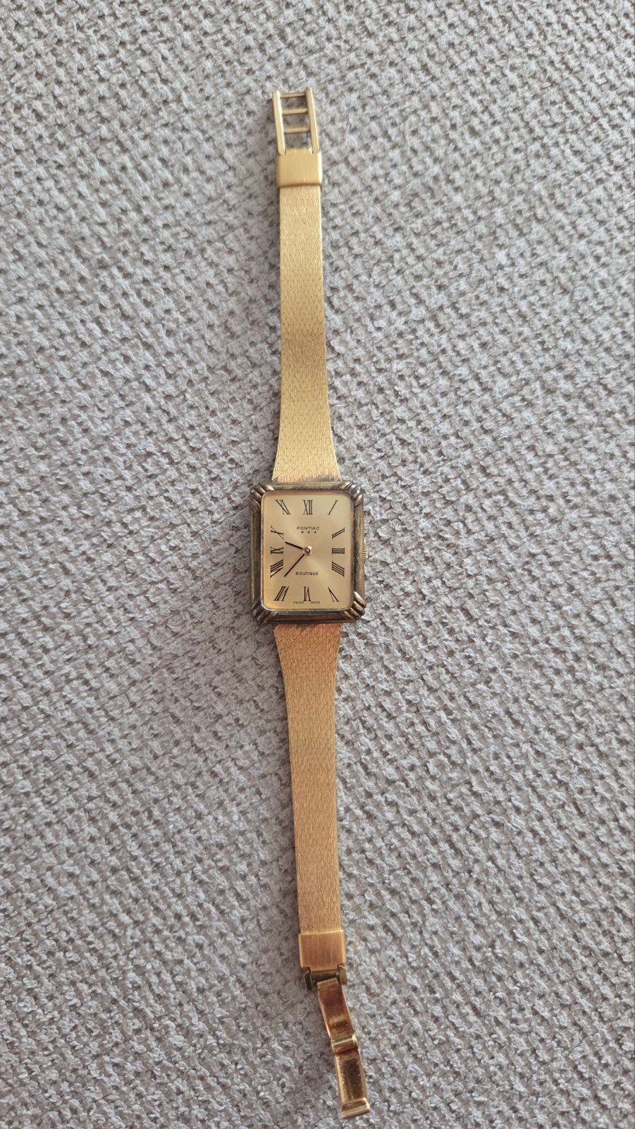 Horloge Pontiac, Ophalen of Verzenden, Gebruikt, Staal, Overige merken
