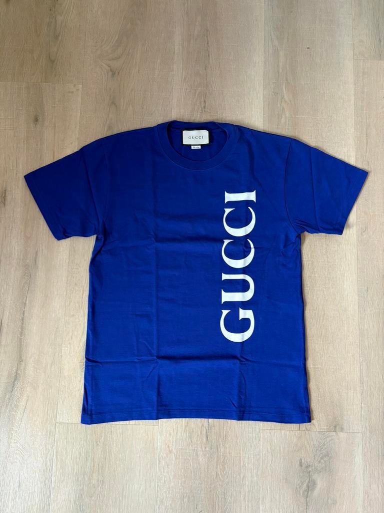 Gucci shirt, Ophalen of Verzenden, Zo goed als nieuw, Maat 46 (S) of kleiner, Blauw