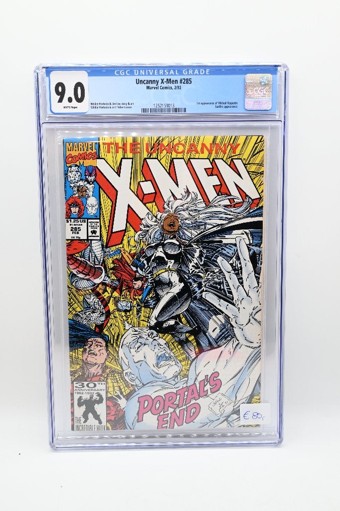 Uncanny X-Men #285 Marvel Comics 2/92 CGC 9.0, Boeken, Eén comic, Amerika, Jim Lee, Ophalen of Verzenden