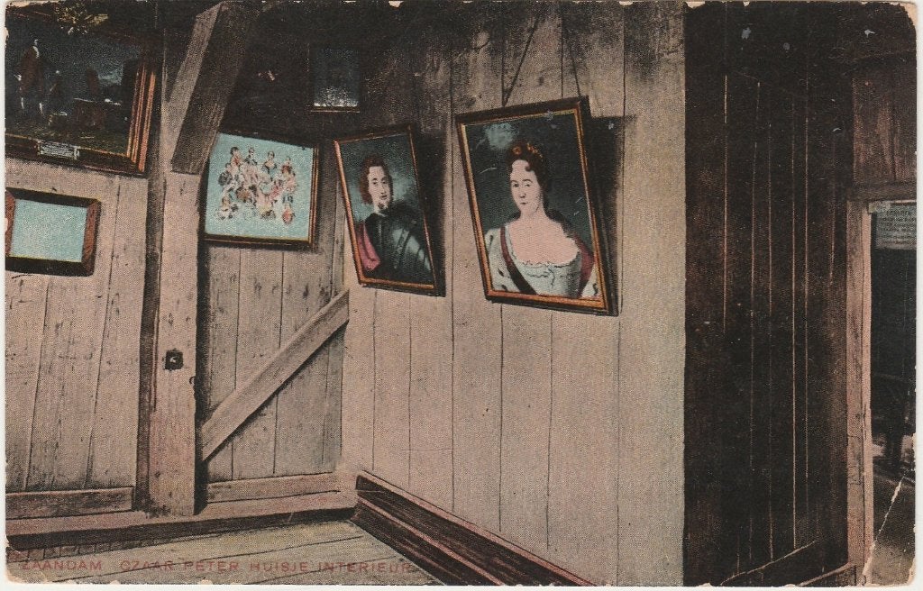ZAANDAM Czaar Peter Huisje Interieur kl.f., Verzamelen, Verzenden, Voor 1920, Ongelopen, Noord-Holland