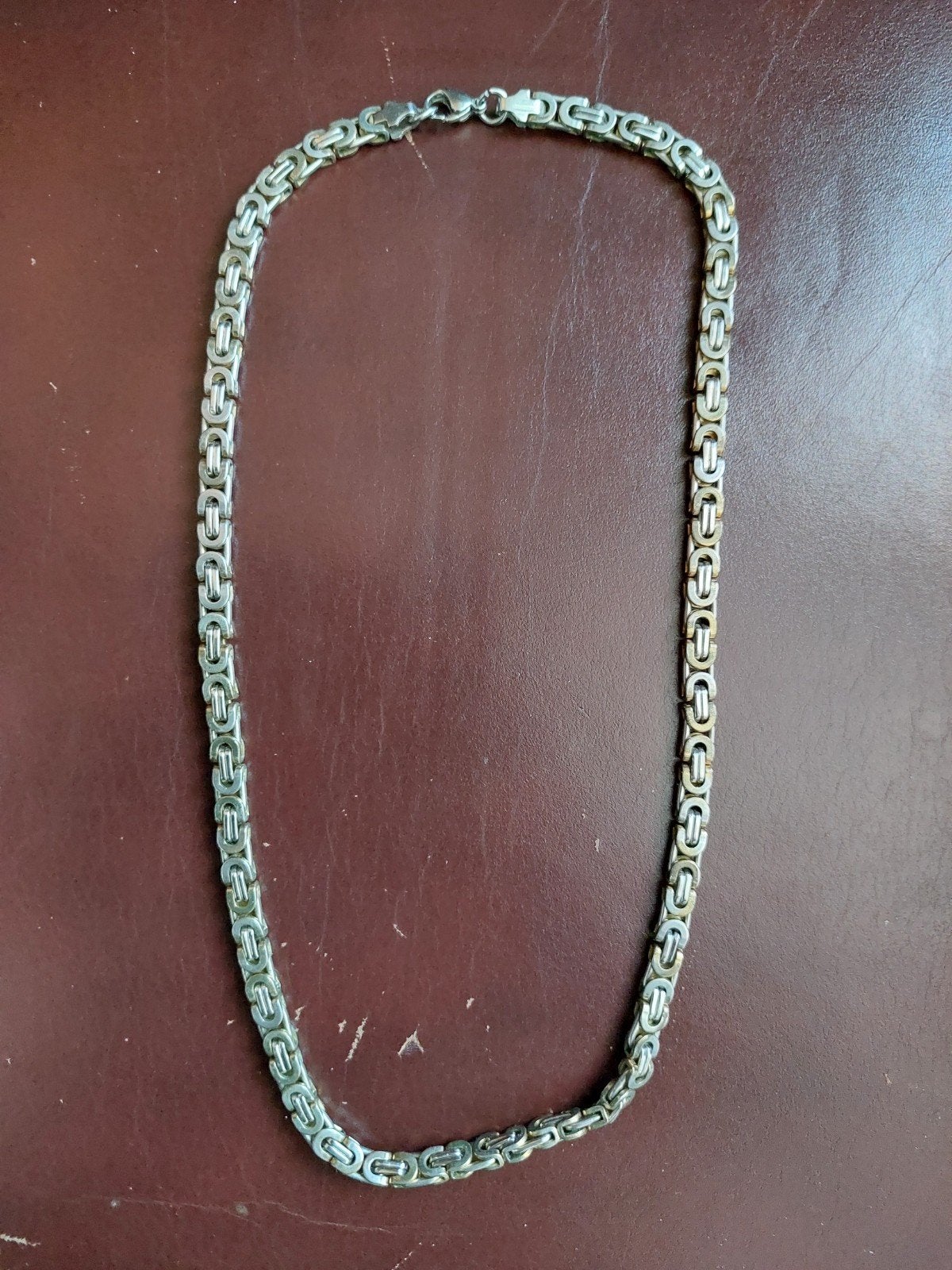Zilverkleurige Koningsketting - 50 cm nep op halen, Ophalen, Zilver, Overige materialen