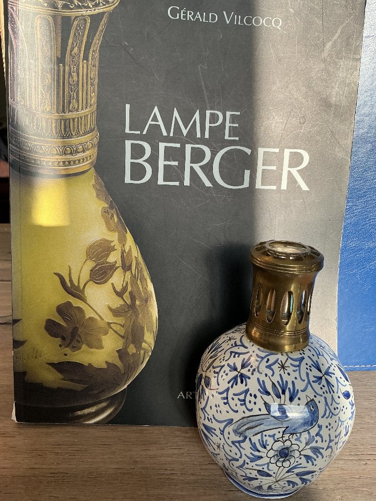 Antieke Lampe Berger Delfs Blauw, Antiek en Kunst, Ophalen of Verzenden