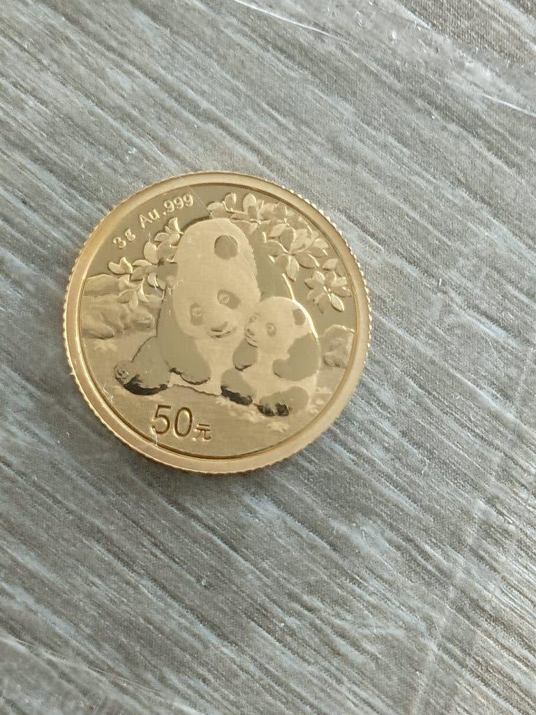 Gouden  Panda  2024,     3 Gram,      [geseald], Ophalen of Verzenden, Midden-Oosten, Losse munt, Goud