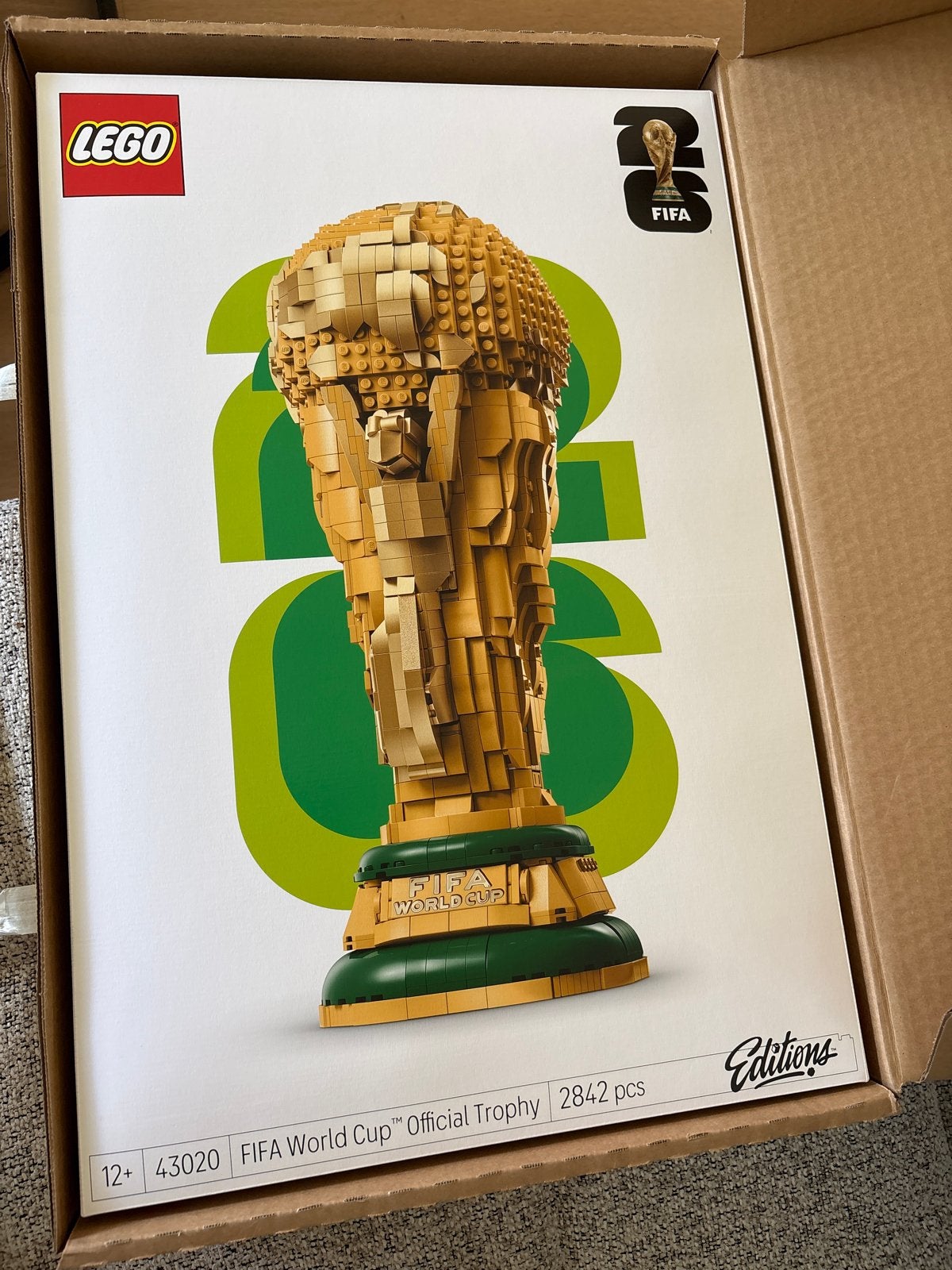 LEGO FIFA World Cup Official Trophy 43020, Overige thema's, Lego, Nieuw, Ophalen of Verzenden