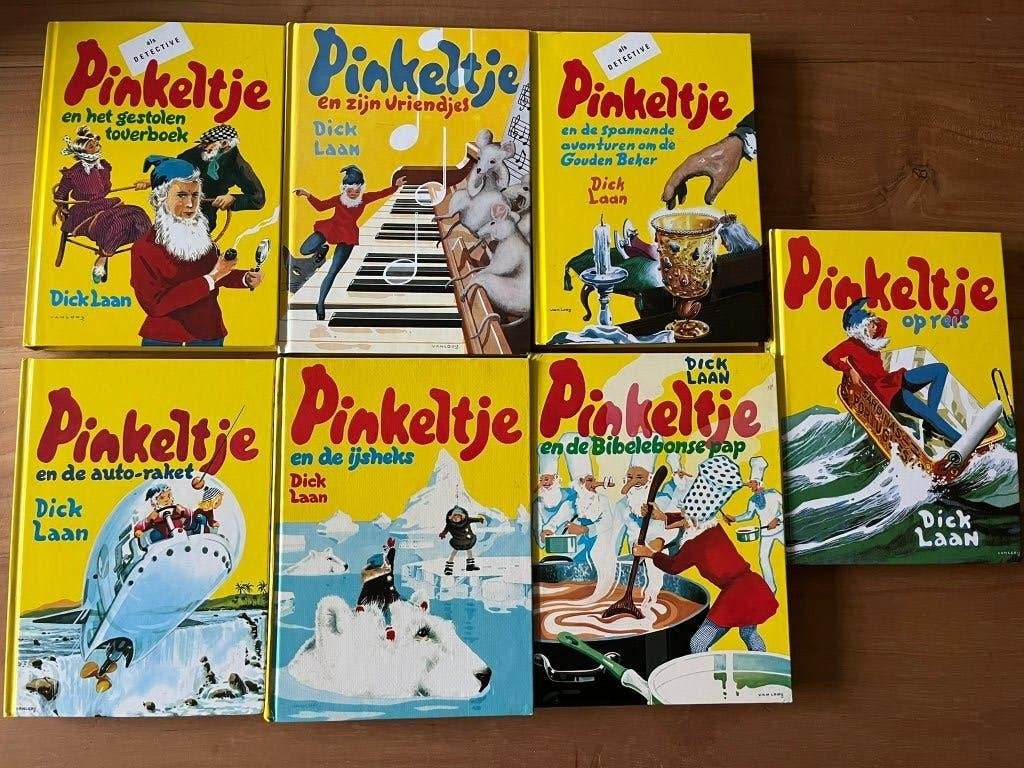 Boeken van Pinkeltje, 7 stuks, Ophalen of Verzenden, Gelezen, Dick Laan, Sprookjes