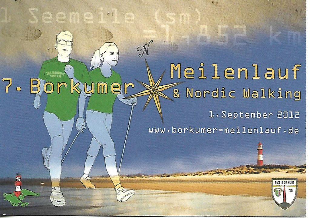Sport- -Borkumer Meilenlauf., Verzenden, 1980 tot heden, Gelopen, Sport en Spel
