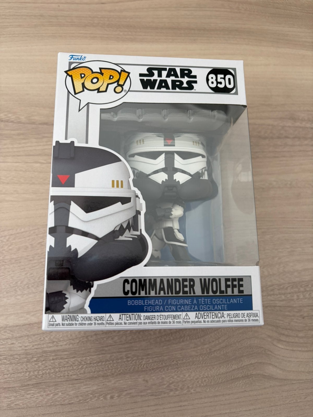 Funko Pop! Star Wars #850 – Commander Wolffe (Bobble-Head), Verzamelen, Star Wars, Funko Europe, Nieuw, Ophalen of Verzenden, Actiefiguurtje