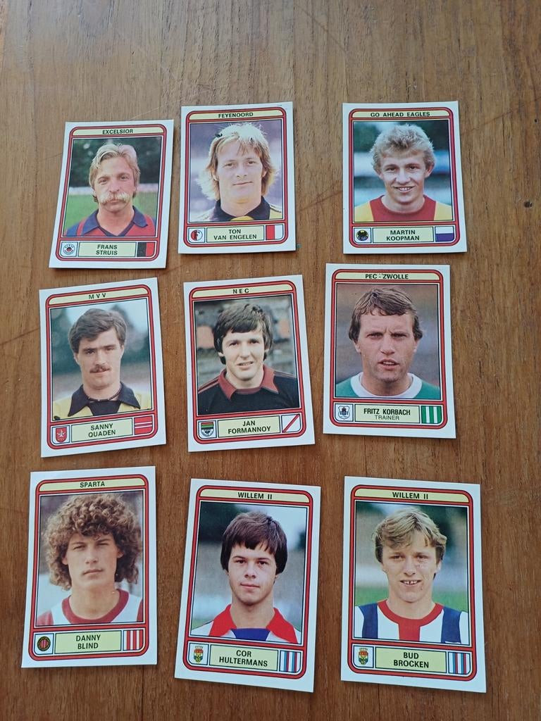 Panini Voetbal 80 Stickers en Plaatjes - Diverse Clubs, Ophalen of Verzenden, Gebruikt, Stickers en Plaatjes