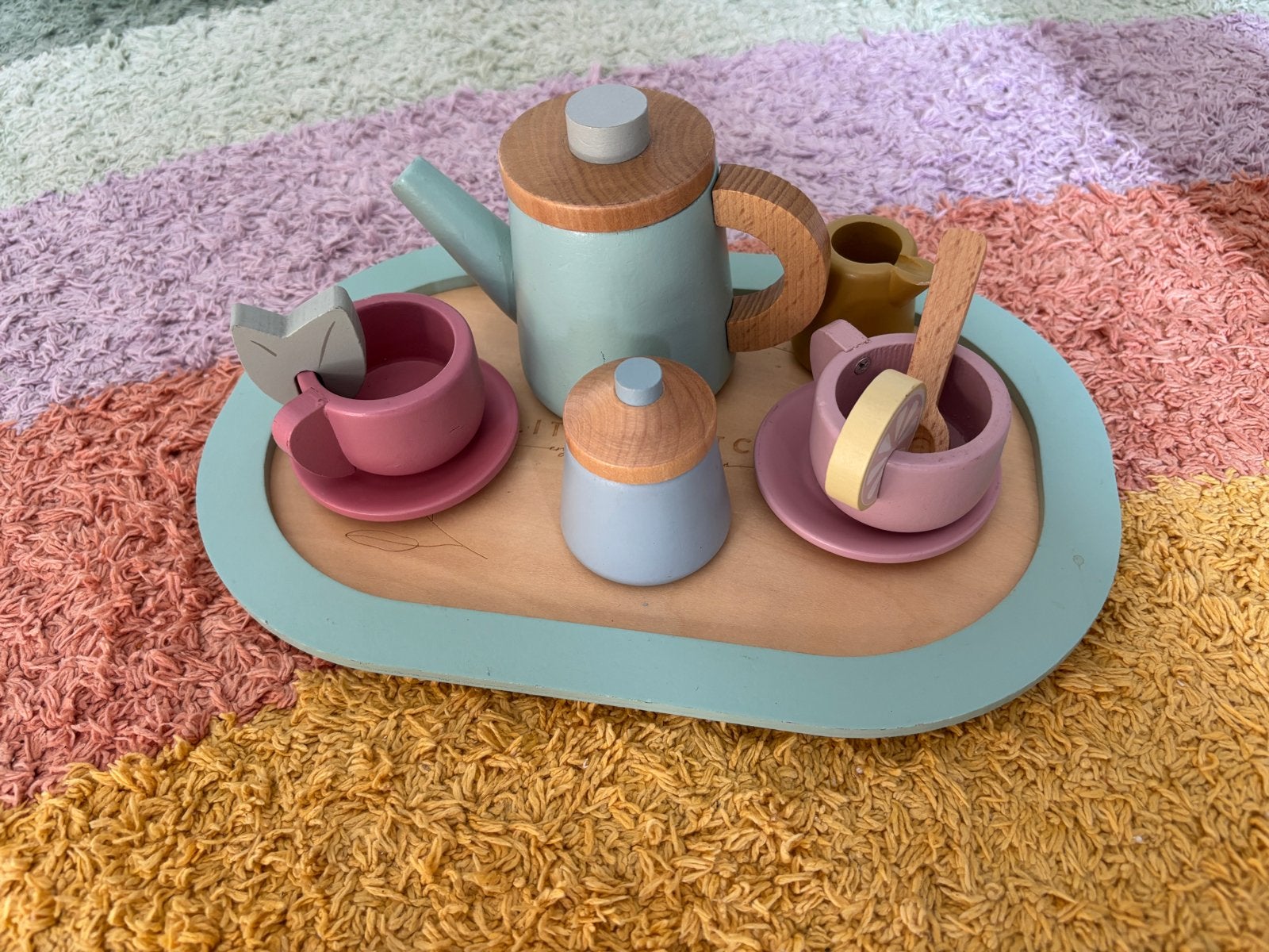 Little Dutch Houten Theeset - Speelgoed Servies, Ophalen of Verzenden, Zo goed als nieuw, Jongen of Meisje