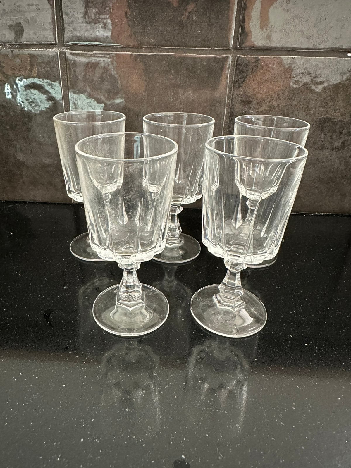 Vintage borrelglazen – 6 stuks, Ophalen of Verzenden