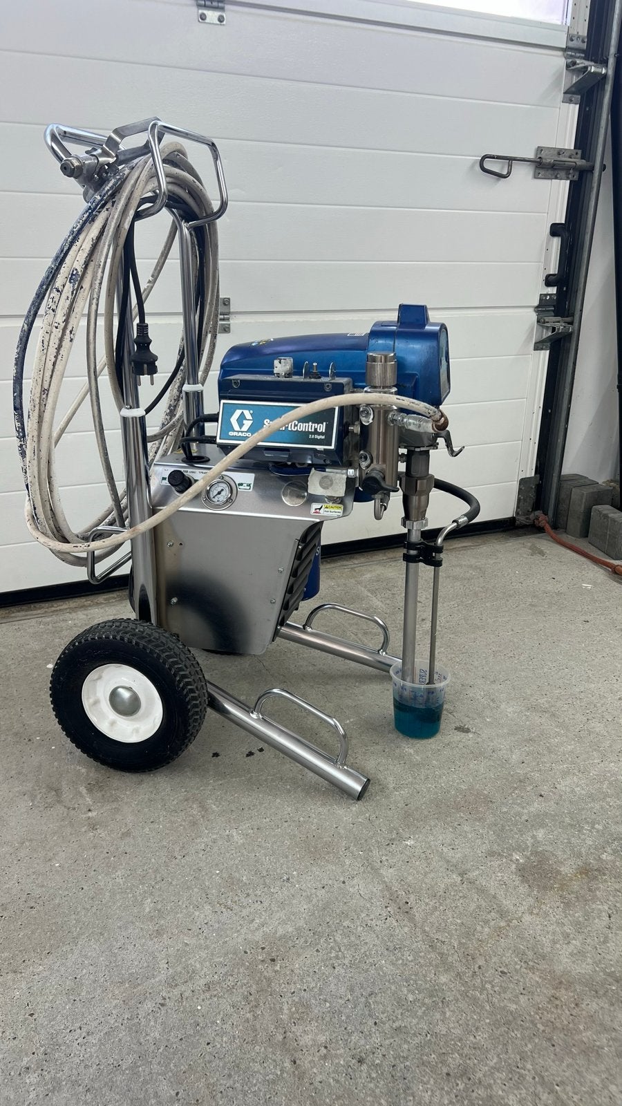 Graco FinishPro II 595, Doe-het-zelf en Verbouw, Schildersmaterialen, Ophalen, Gebruikt, Verfspuit of Verfpomp