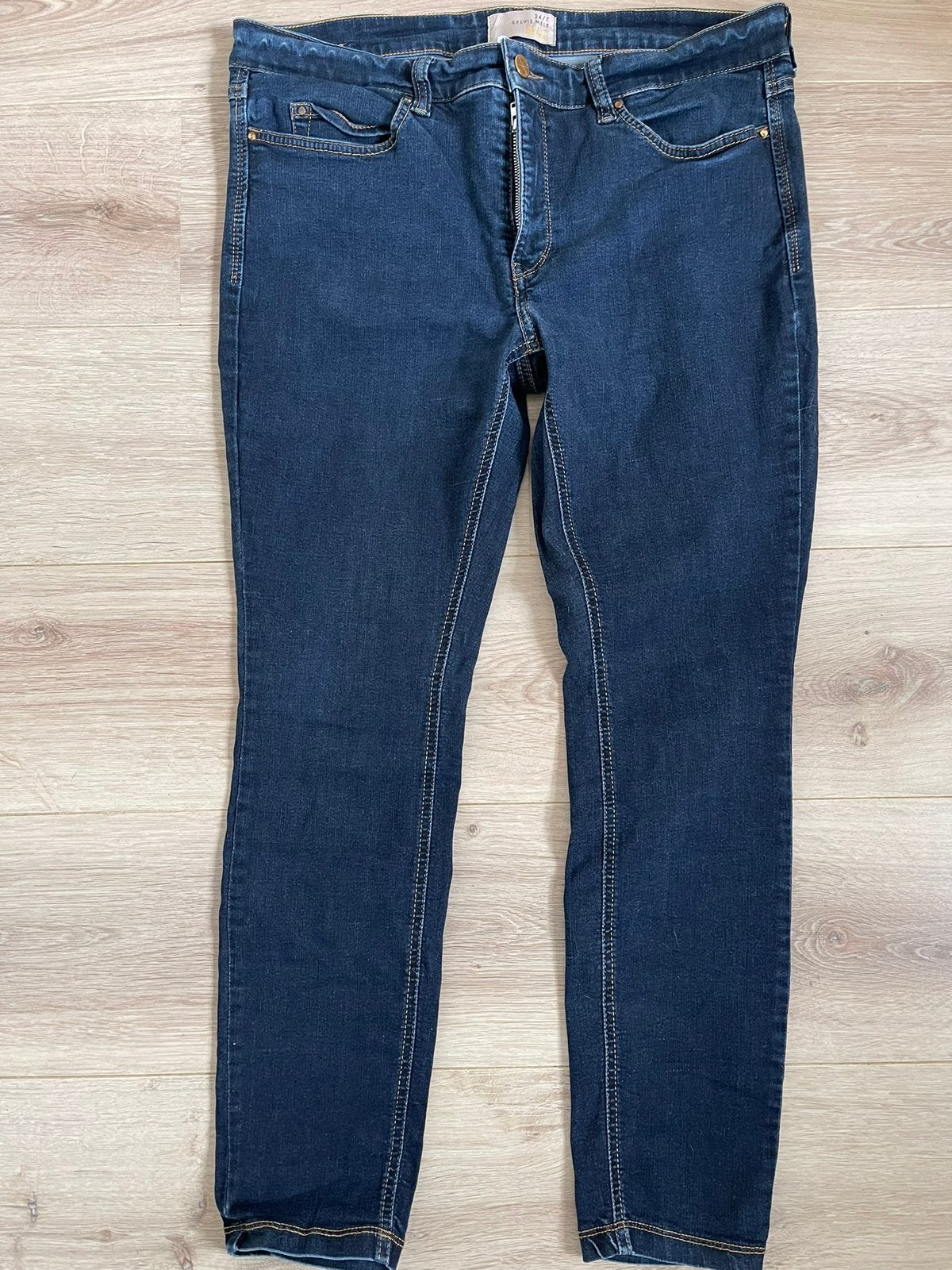 Mac skinny jeans Sylvie Meis mt. 40, Kleding | Dames, Spijkerbroeken en Jeans, Ophalen of Verzenden, Gedragen, Blauw, W30 - W32 (confectie 38/40)