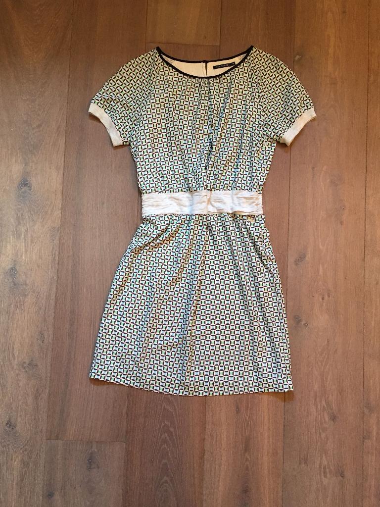 Nieuw: Riverwoods zomers jurkje groen/blauw printje mt 42/44, Maat 42/44 (L), Nieuw, Ophalen of Verzenden, Knielengte