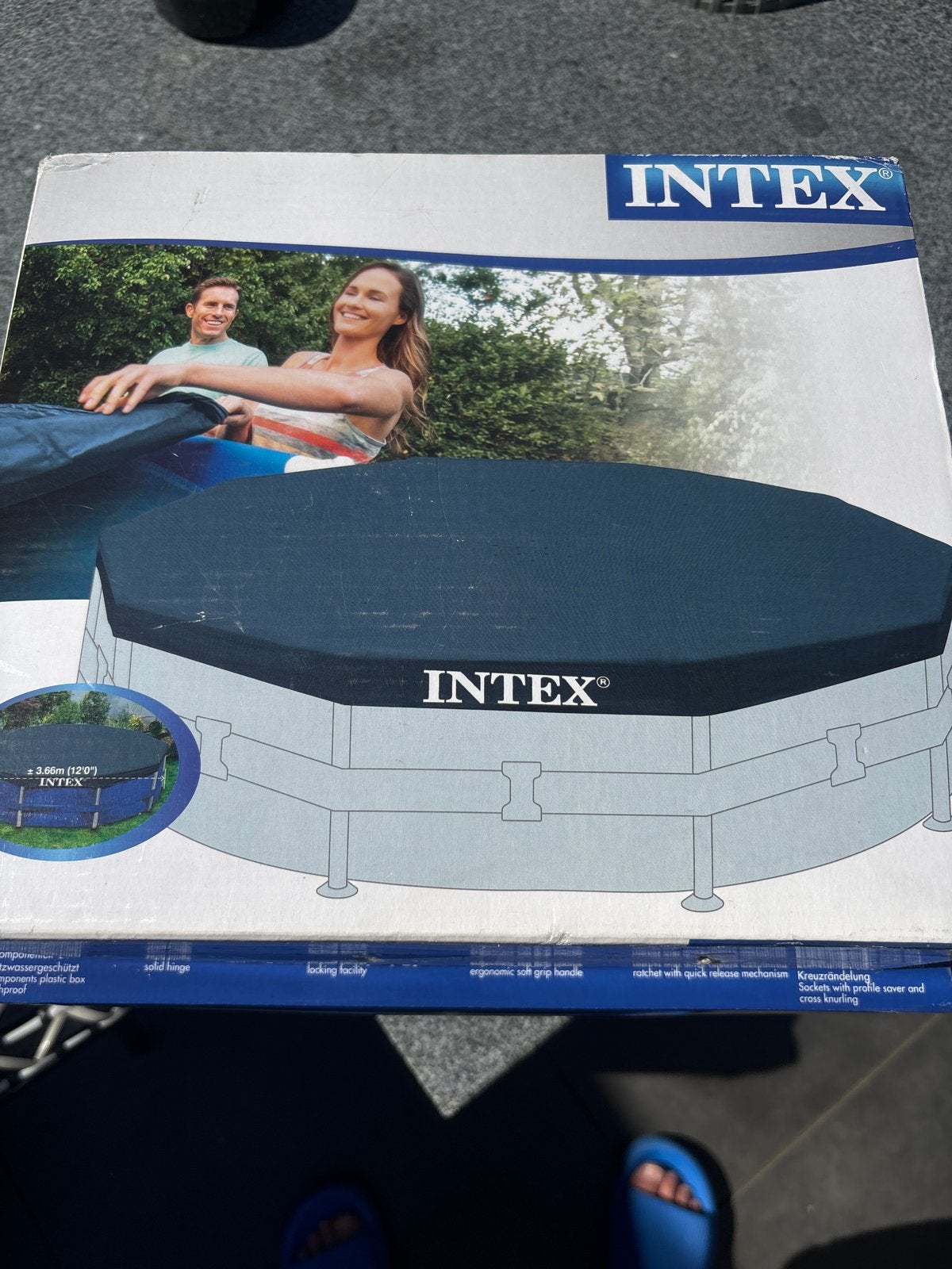 Intex Zwembad Afdekzeil 3.66m (12'0"), Ophalen, Minder dan 80 cm, Overige typen, Rond
