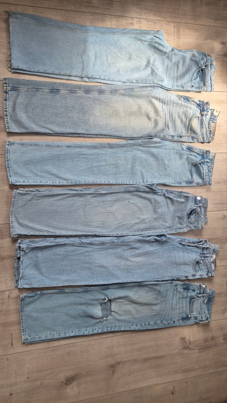 Wide leg jeans - diverse merken en maten, Kleding | Dames, Ophalen of Verzenden, Maat 36 (S), Blauw, Lang