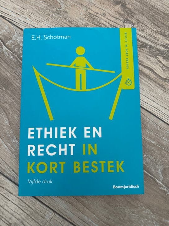 Ethiek en recht in kort bestek, 5e druk - E.H. Schotman, Ophalen of Verzenden, Gamma, Gelezen, HBO