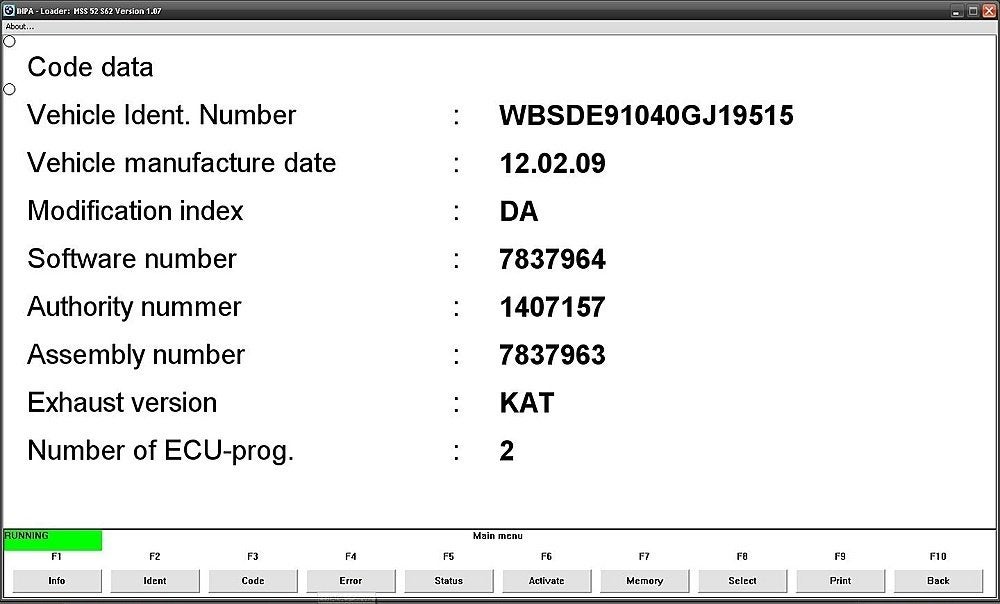 BMW Inpa v5.06 [1990-2012], Verzenden