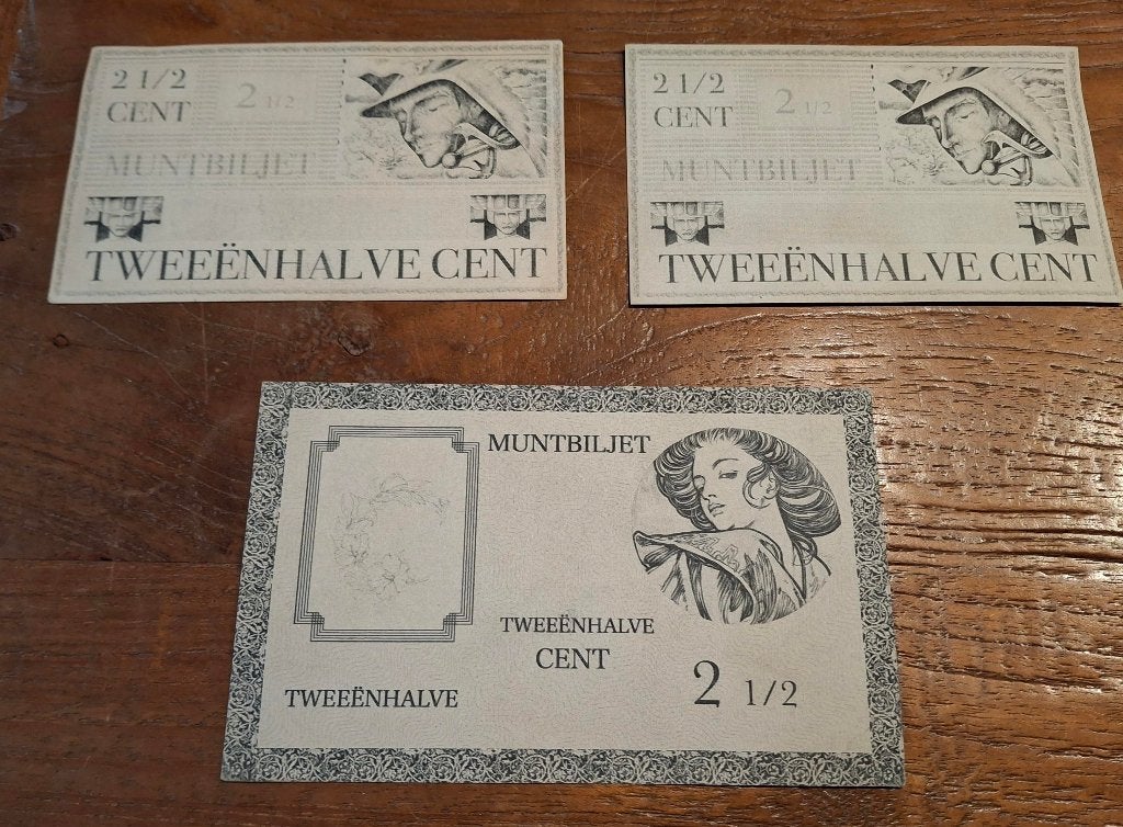 Unieke collectie ontwerpbiljetten A'damse school 1906, Postzegels en Munten, Ophalen of Verzenden, 1 gulden, Setje