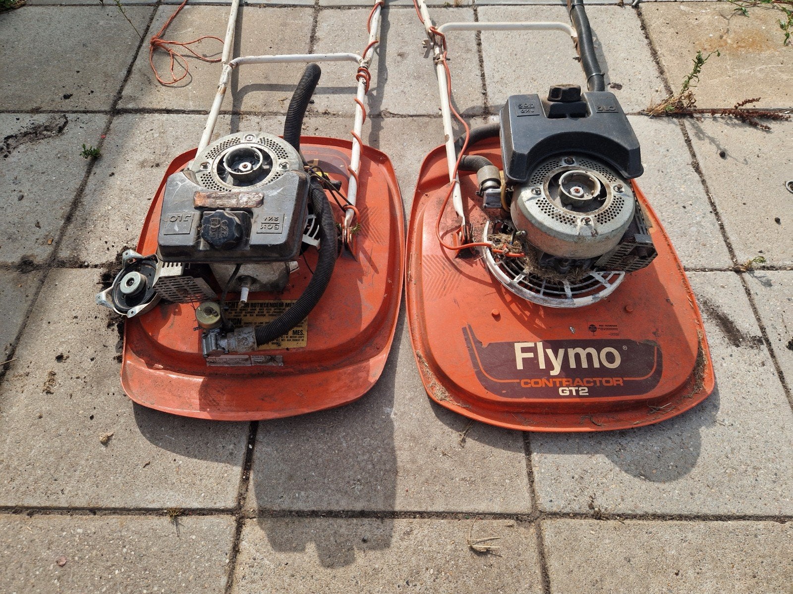 flymo benzine maaiers, Zweefmaaier, Ophalen