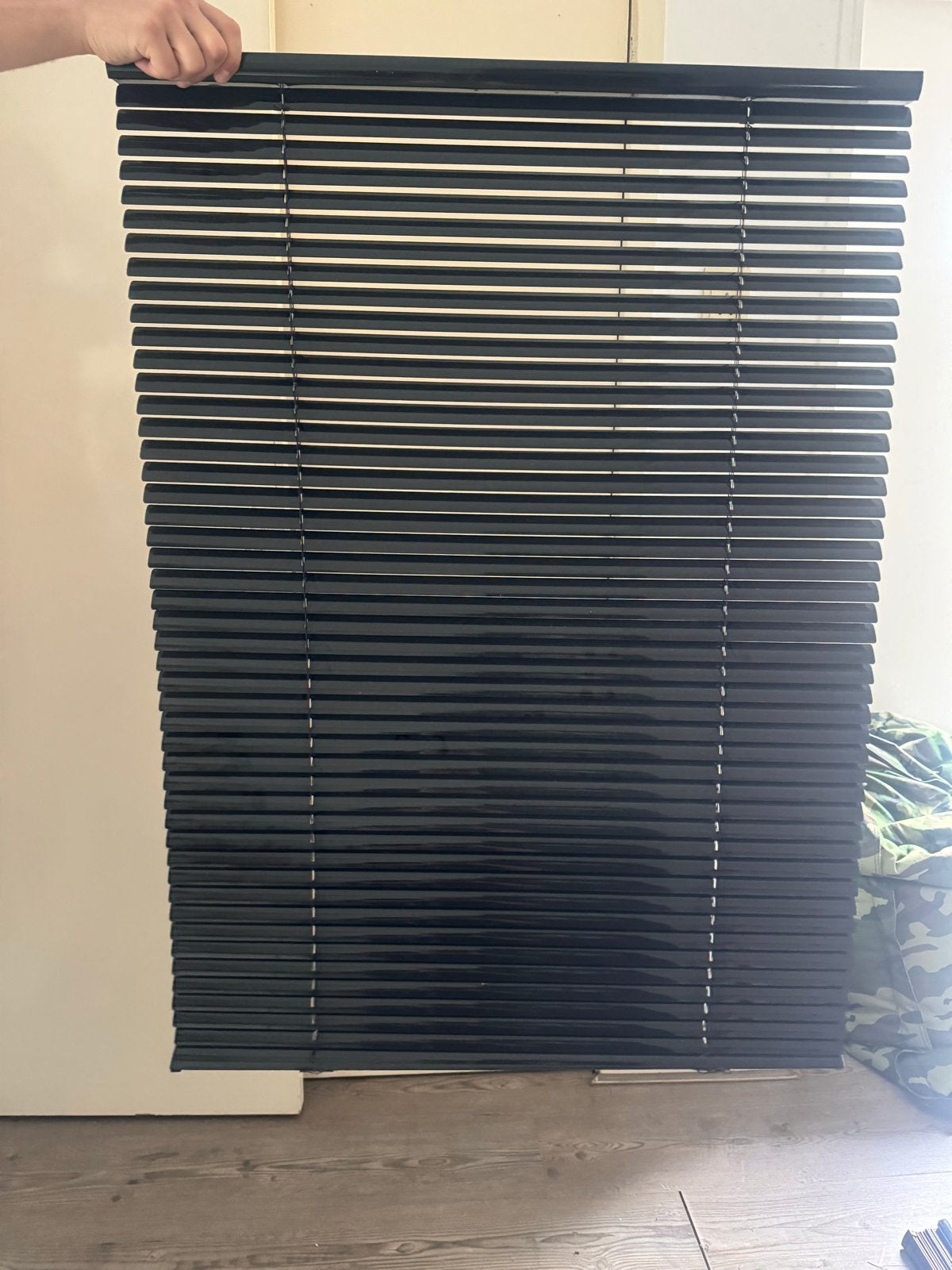Luxaflex set glanzend zwart - 2 maten, 3 stuks, Ophalen, Jaloezie, Gebruikt, Zwart