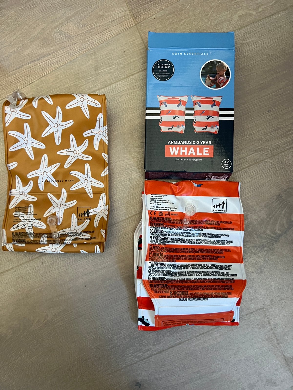 089 - 2x Swim Essentials zwembandjes 0-2 jaar, Jongetje of Meisje, One size, Ophalen of Verzenden, Zo goed als nieuw