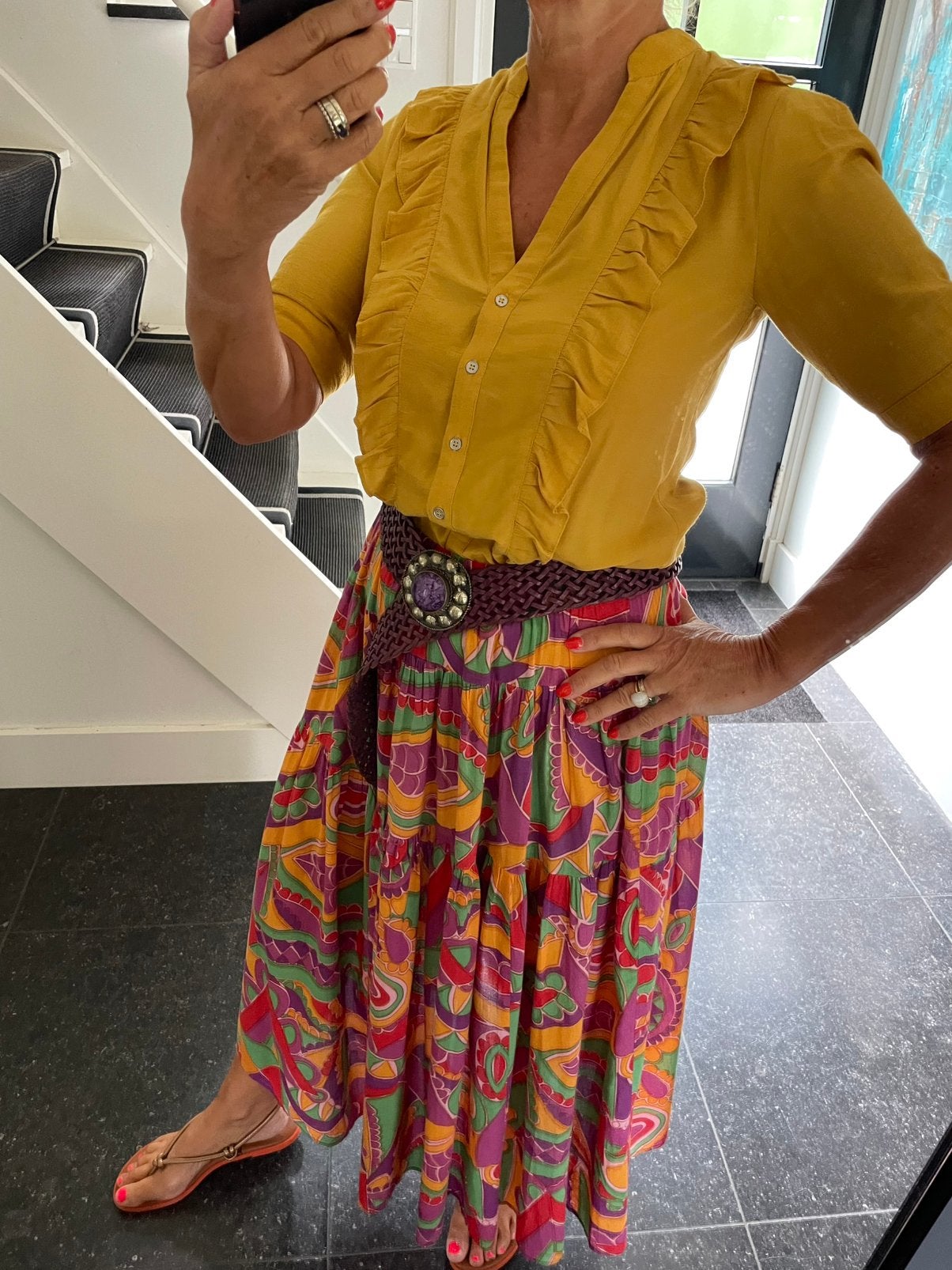 Co’couture, super vrouwelijk blousje in prachtige kleur,XS/S, Ophalen of Verzenden, Zo goed als nieuw, Maat 36 (S), Geel
