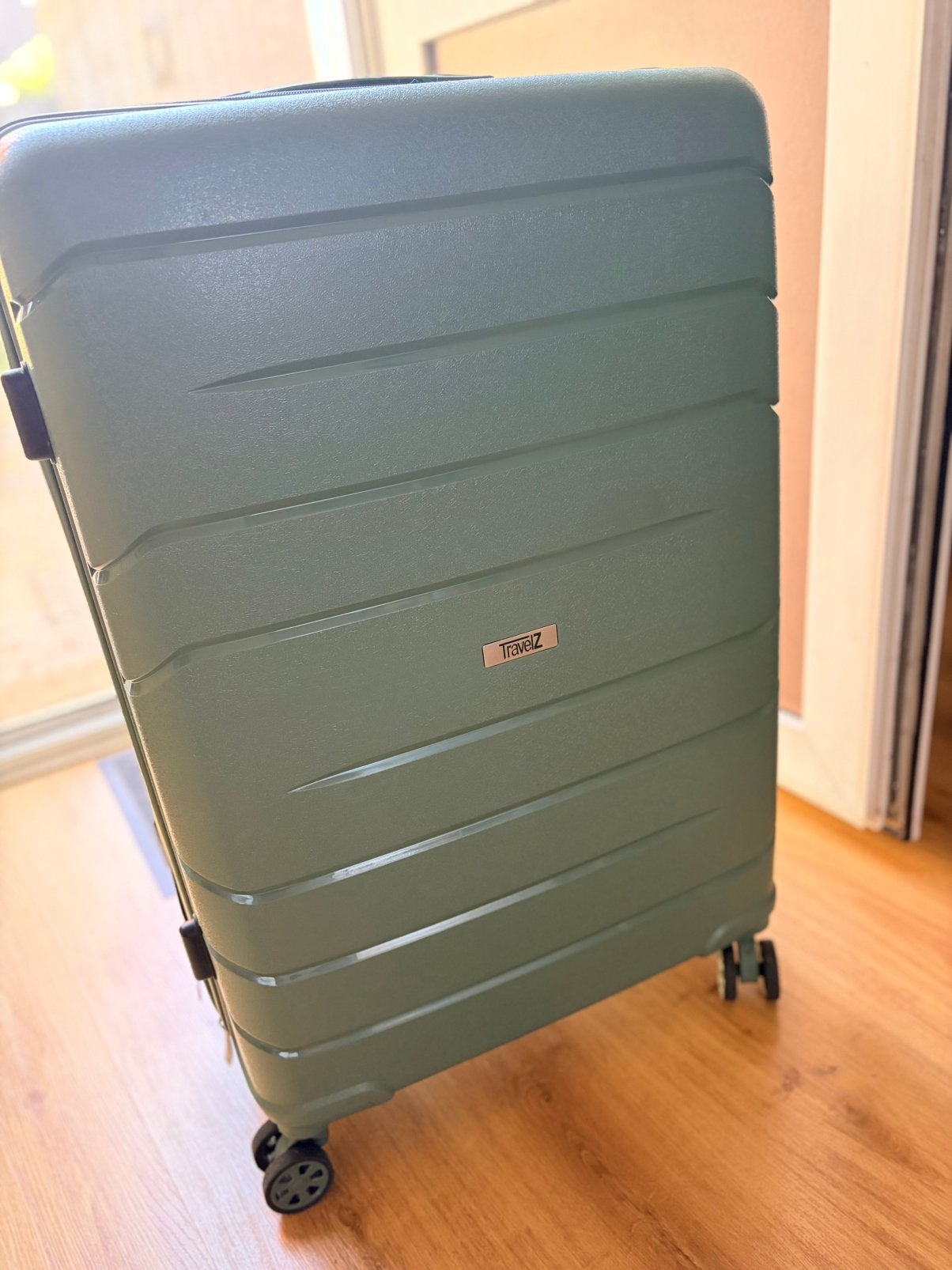 TravelZ Big Bars grote reiskoffer 78 cm 106 liter olijfgroen, Ophalen, Gebruikt, Hard kunststof, 45 tot 55 cm