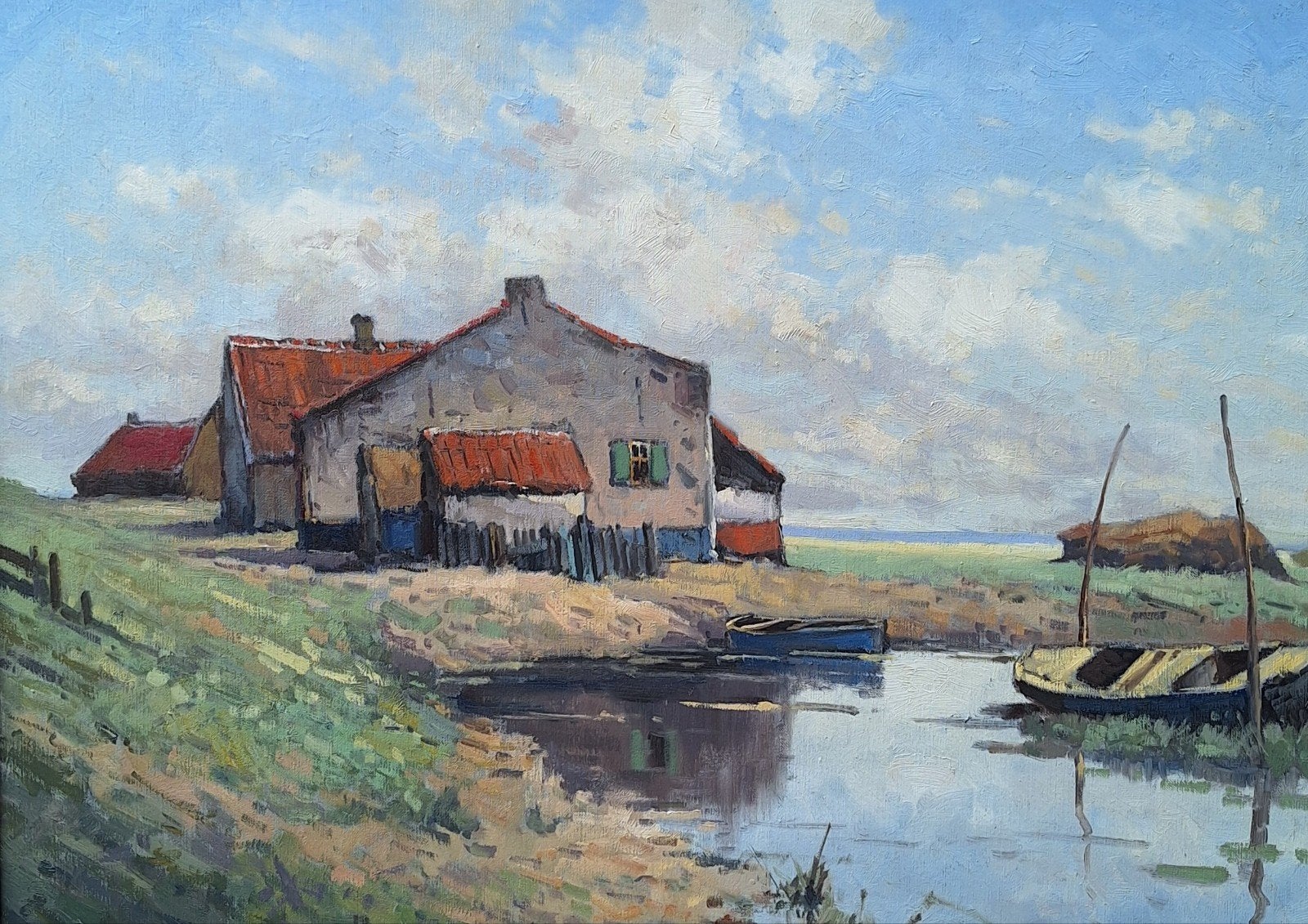 Willem Heytman 1950  De Kust., Antiek en Kunst, Kunst | Schilderijen | Klassiek, Ophalen
