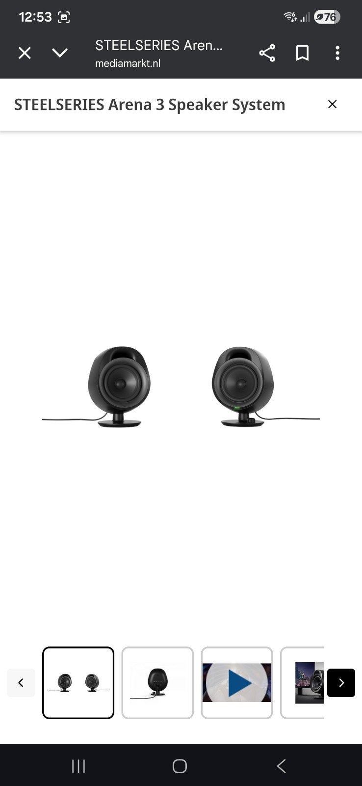 SteelSeries Arena 3 Speakers -compleet, Ophalen of Verzenden, Zo goed als nieuw