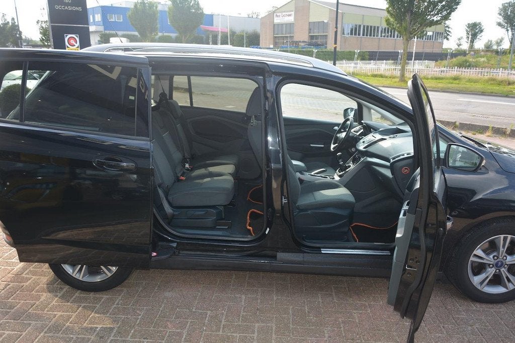 Ford Grand C-Max 1.0 Ambiente Clima|Stoelvw|DealerOH!, Auto's, Ford, Voorwielaandrijving, Gebruikt, Zwart, Handgeschakeld