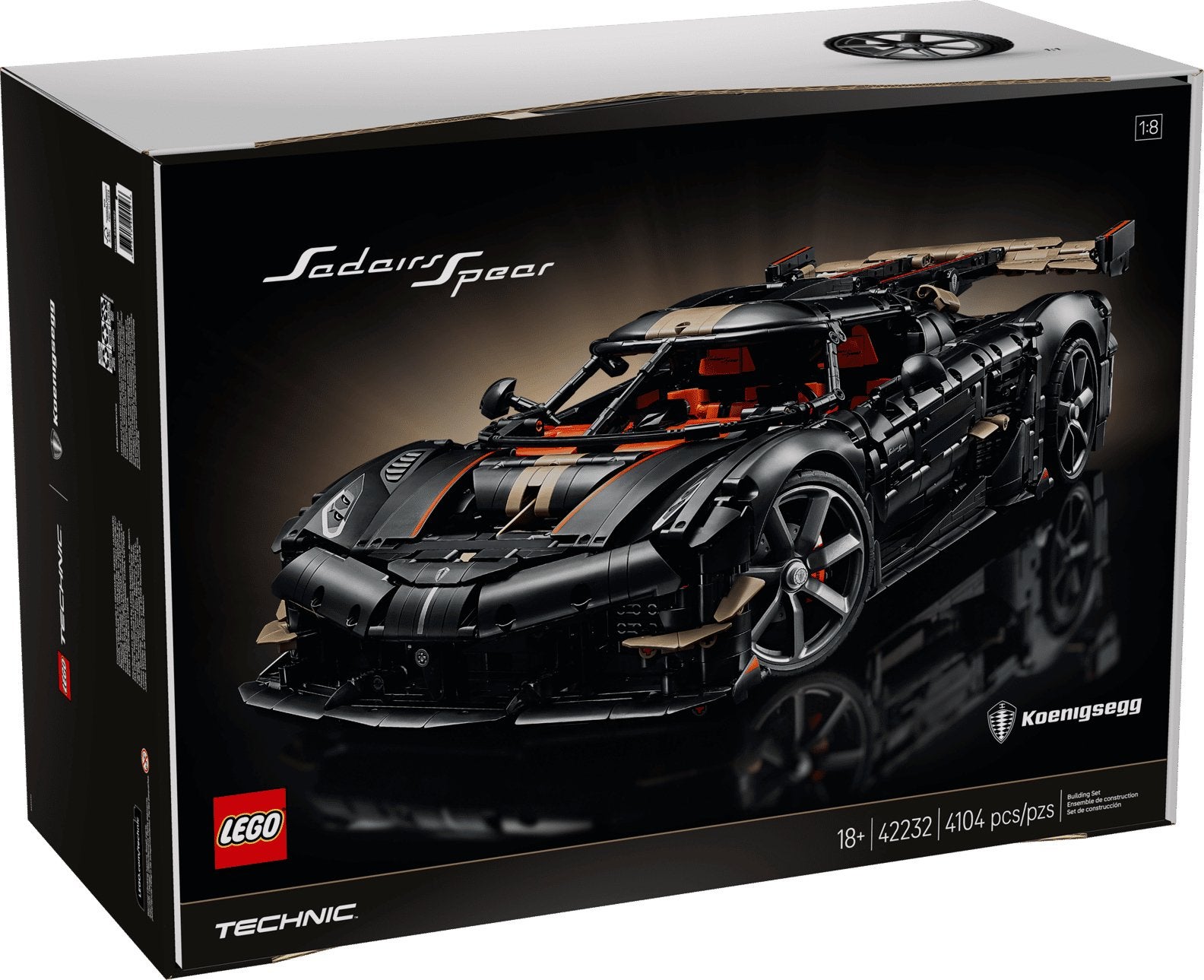 Lego 42232 Koenigsegg Sadair's Spear megacar - ongeopend, Lego, Nieuw, Ophalen of Verzenden, Technic